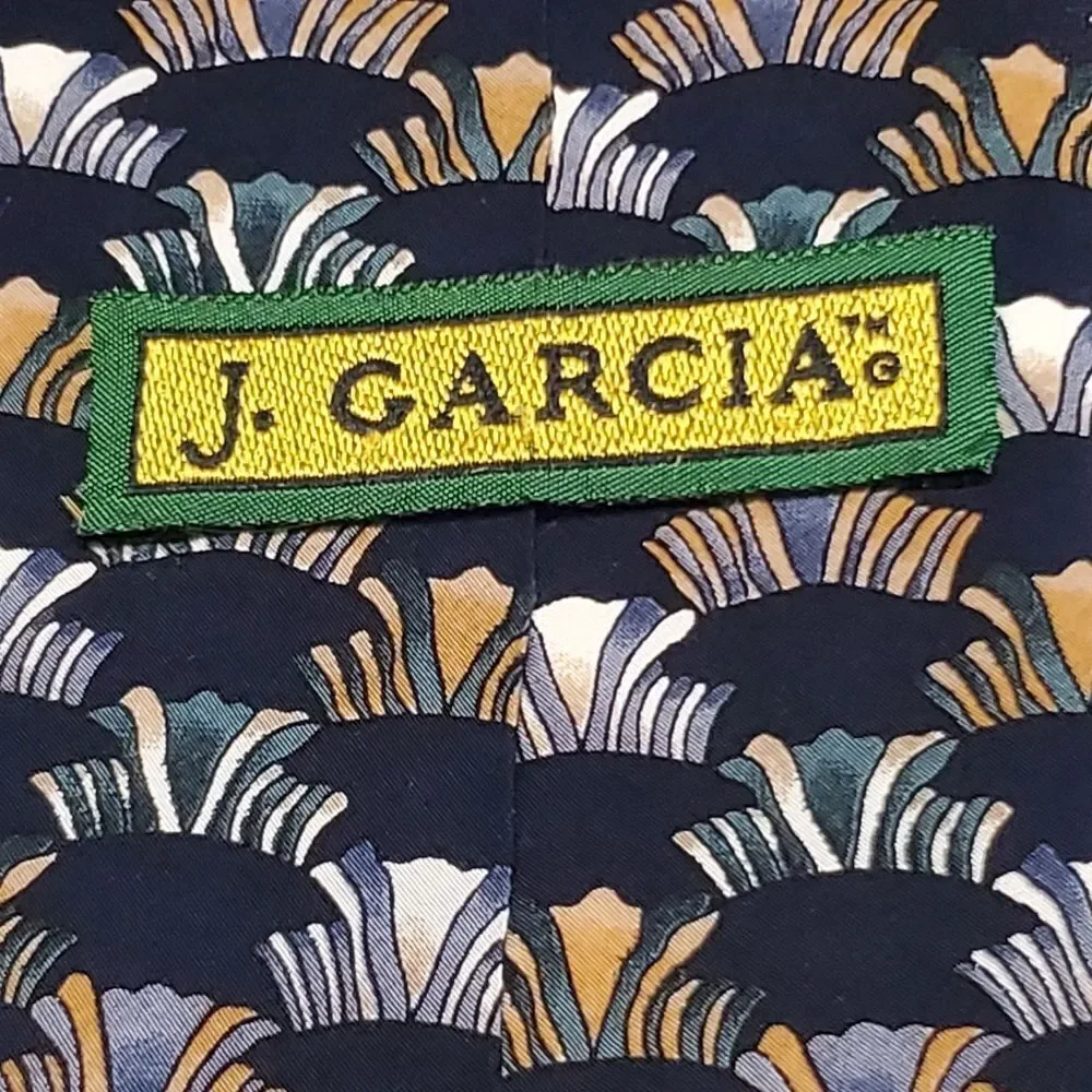 Jerry Garcia Vintage Men's Neck Tie, 100% Silk - 58